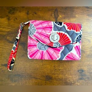 Vera Bradley Strap Wallet Crossbody Bag, Cheery Blossoms